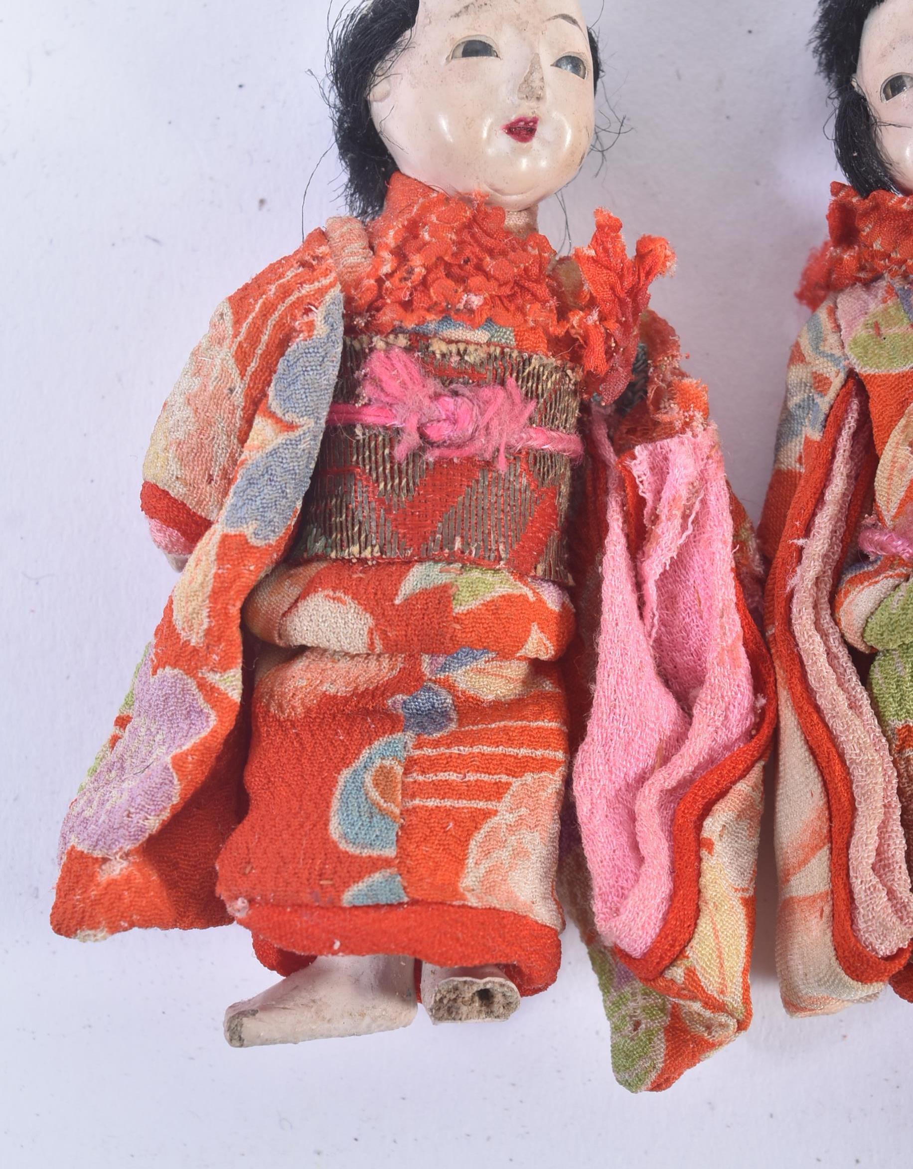 JAPANESE DOLLS - TWO EARLY 20TH CENTURY COMPOSITION MINIATURES - Image 3 of 5