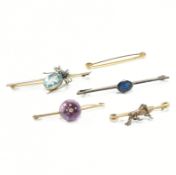 COLLECTION OF ASSORTED ANTIQUE & LATER BROOCH PINS
