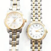 TISSOT & ACCURIST TWO TONE WRISTWATCHES
