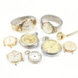 COLLECTION OF ASSORTED VINTAGE & LATER WATCHES