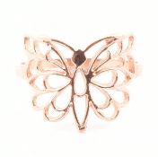 HALLMARKED 9CT GOLD BUTTERFLY RING