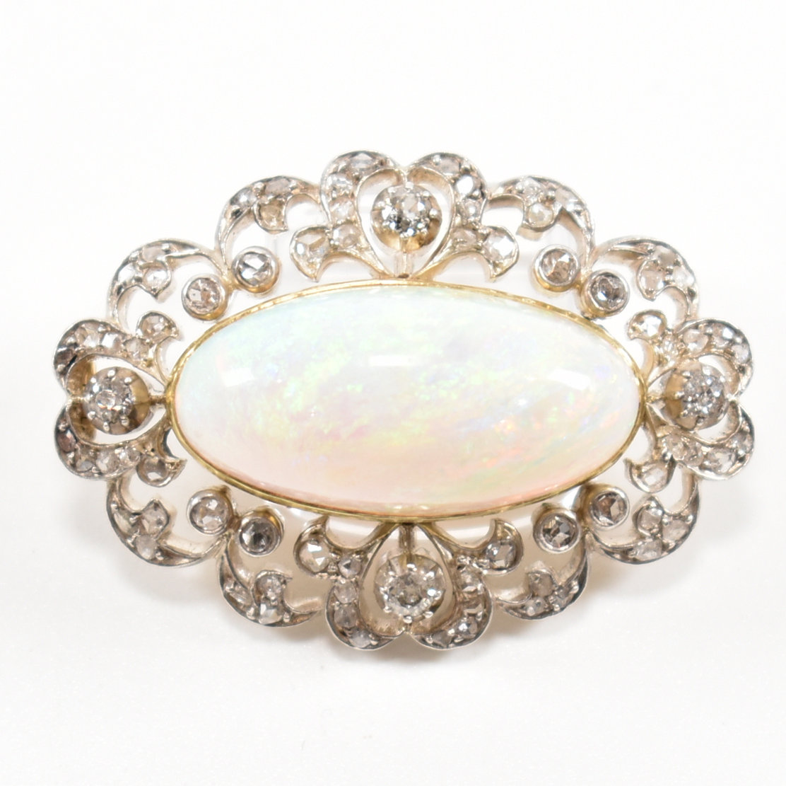 EARLY 20TH CENTURY OPAL & DIAMOND PENDANT - Image 12 of 12