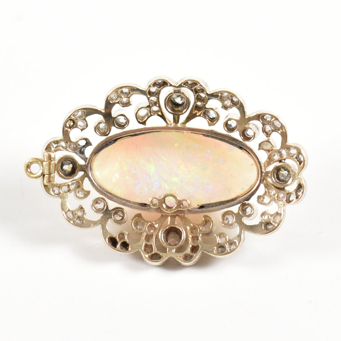 EARLY 20TH CENTURY OPAL & DIAMOND PENDANT - Image 10 of 12