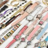 COLLECTION OF ASSORTED COSTUME JEWELLERY WRISTWATCHES