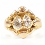 VICTORIAN 19TH CENTURY DIAMOND PEAR CUT RING