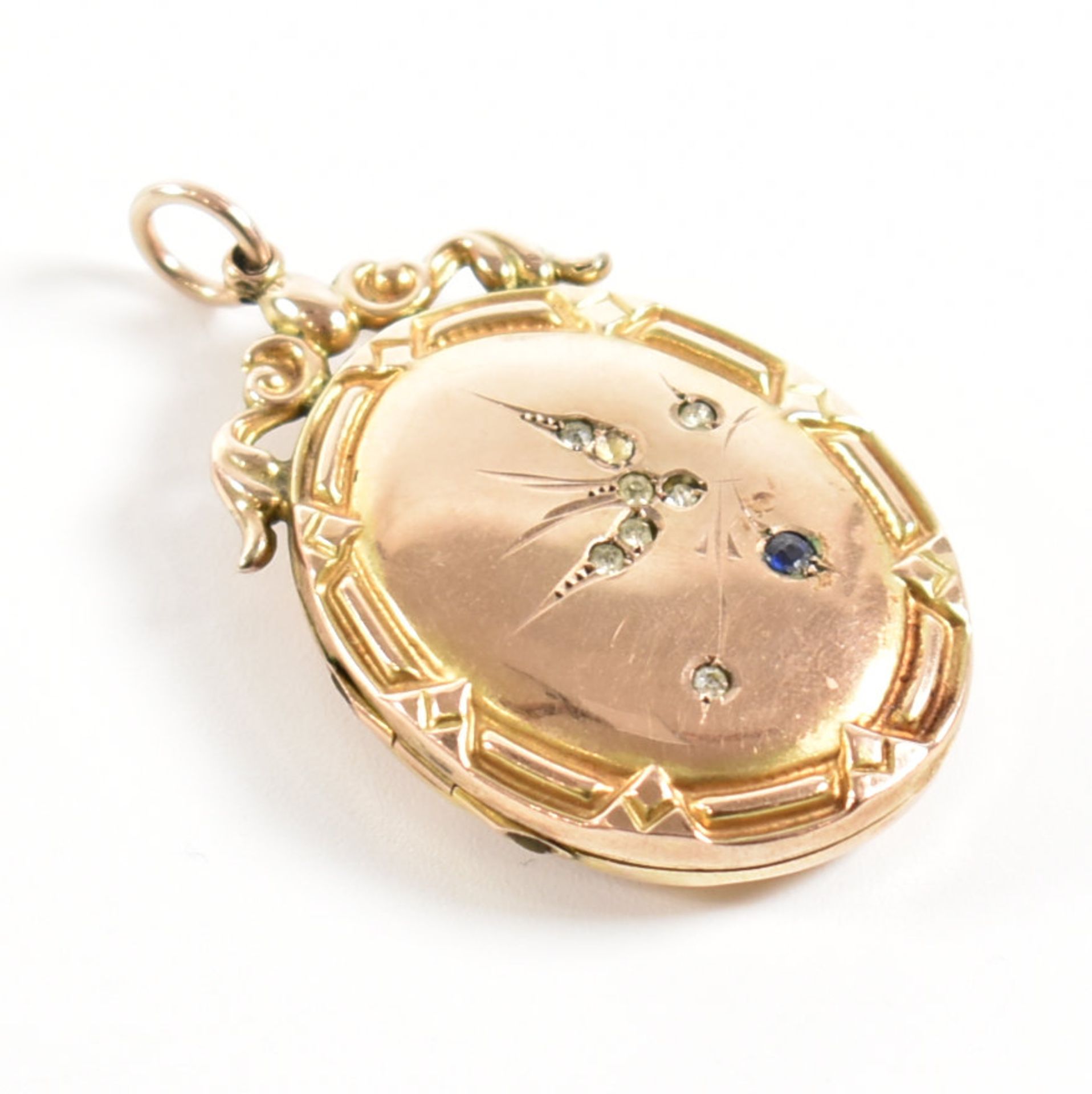 19TH CENTURY VICTORIAN BACK & FRONT LOCKET - Image 3 of 6