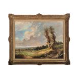 DENBY SWEETING (1936-2022) COUNTRY SCENE OIL PAINTING