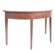 GEORGE III 19TH CENTURY MAHOGANY D-END CONSOLE TABLE