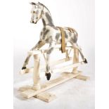 VICTORIAN STYLE MID 20TH CENTURY WOODEN CHILD'S ROCKING HORSE