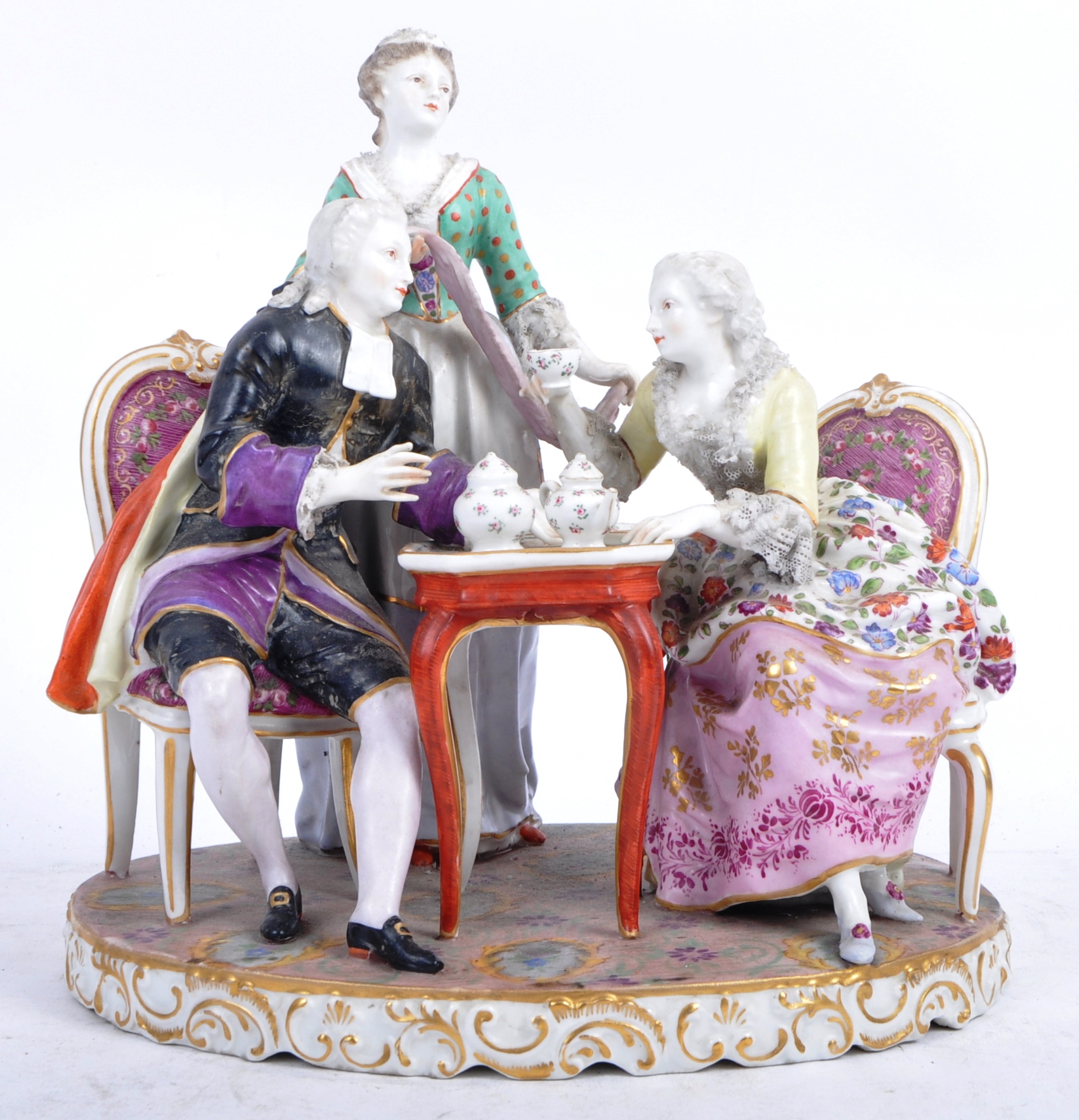 19TH CENTURY PORCELAIN MEISSEN FIGURINE GROUP