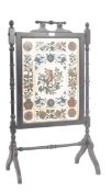 VICTORIAN 19TH CENTURY EBONISED AESTHETIC MOVEMENT SCREEN