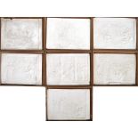 JOHN HENNING - SERIES OF PLASTER PLAQUES AFTER RAPHAEL