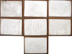 JOHN HENNING - SERIES OF PLASTER PLAQUES AFTER RAPHAEL