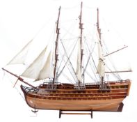 EARLY 20TH CENTURY HAND BUILT MODEL OF HMS VICTORY GALLEON