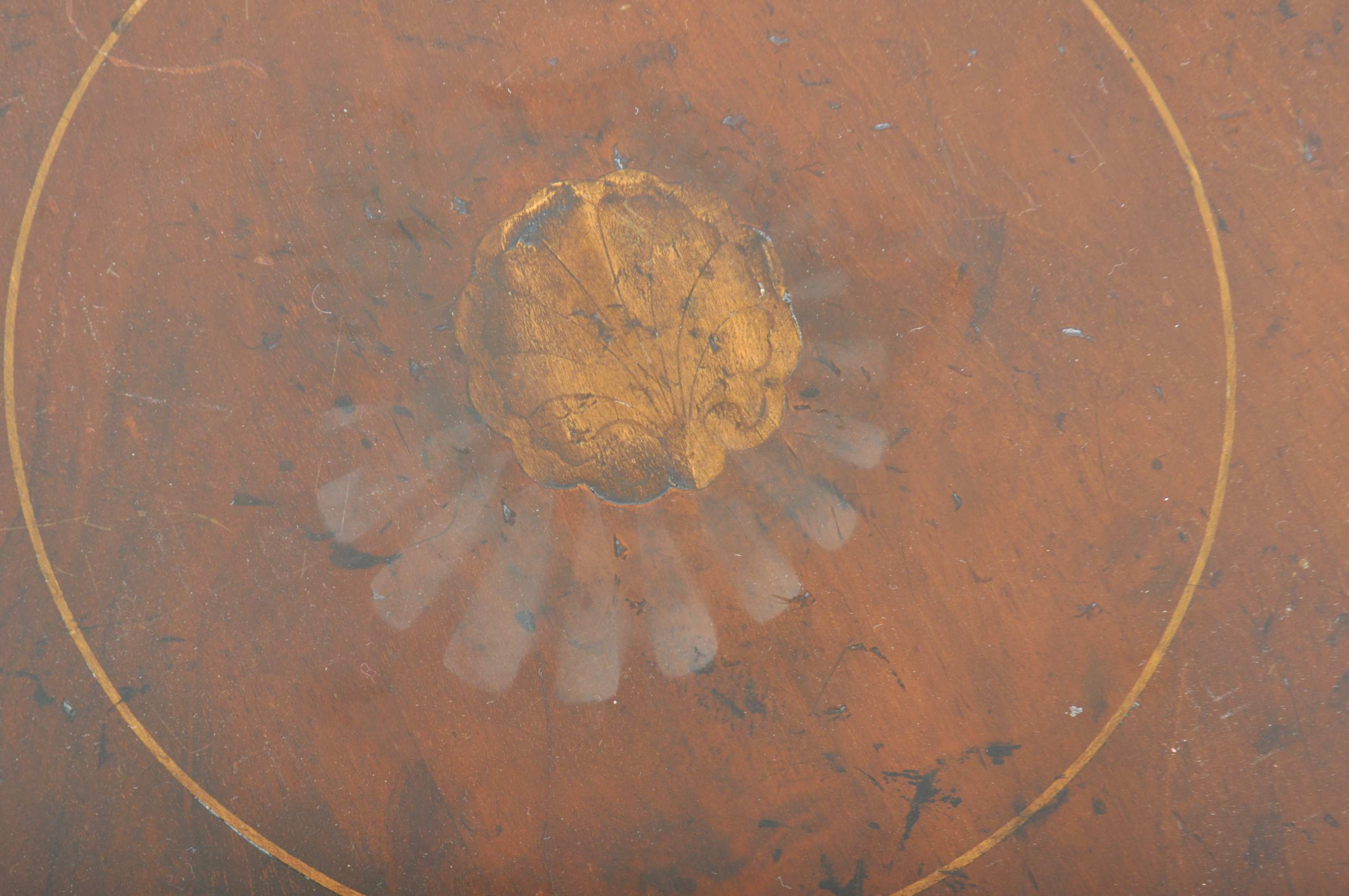 19TH CENTURY GEORGE III MAHOGANY INLAID LADIES SEWING TABLE - Image 2 of 5