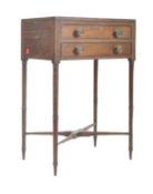 19TH CENTURY MAHOGANY GALLERY TOP BEDSIDE TABLE CHEST