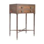 19TH CENTURY MAHOGANY GALLERY TOP BEDSIDE TABLE CHEST