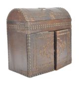 ISLAMIC ART - OTTOMAN LEATHER STUDDED DOME TOP CABINET