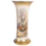 ROYAL WORCESTER JAMES STINTON PHEASANT VASE