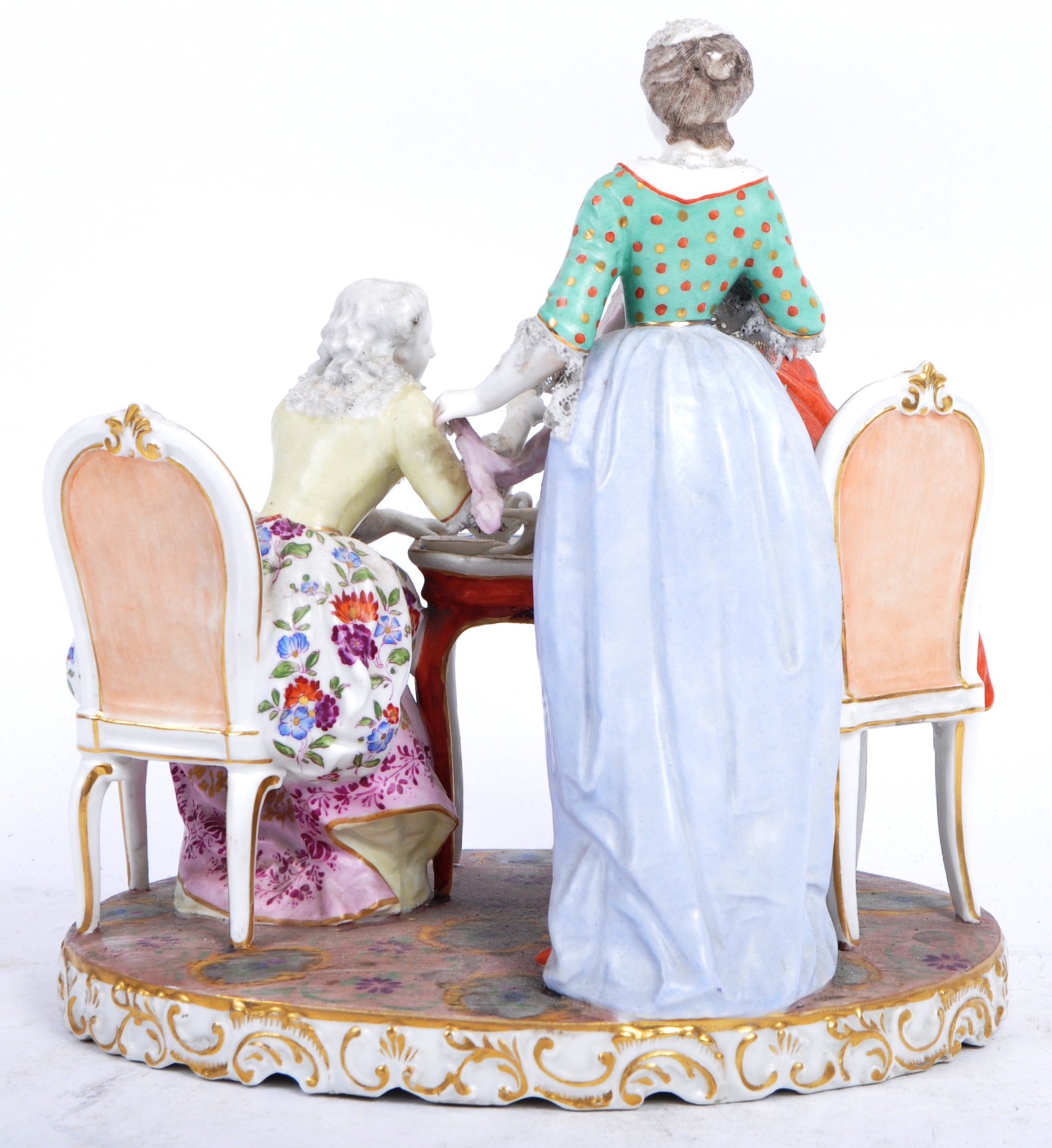 19TH CENTURY PORCELAIN MEISSEN FIGURINE GROUP - Image 3 of 5