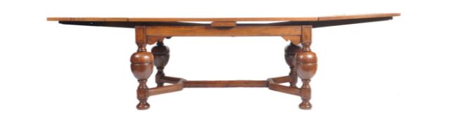 LARGE PARQUETRY INLAID REFECTORY DINING TABLE - RUBENS