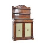 19TH CENTURY VICTORIAN ROSEWOOD & MARBLE CHIFFONIER