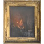 19TH CENTURY BELIEVED DUTCH OIL ON BOARD PAINTING