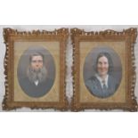 PAIR NINETEENTH CENTURY AMERICAN OIL PORTRAITS