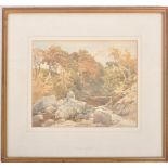 E. M. WIMPERIS - VICTORIAN WATERCOLOUR RIVER SCENE