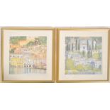 AFTER GUSTAV KLIMT - TWO FRAMED LIMITED EDITION PRINTS