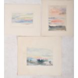 MILDRED LOCKYER ARCA - THREE ORIGINAL WATERCOLOURS ON PAPER