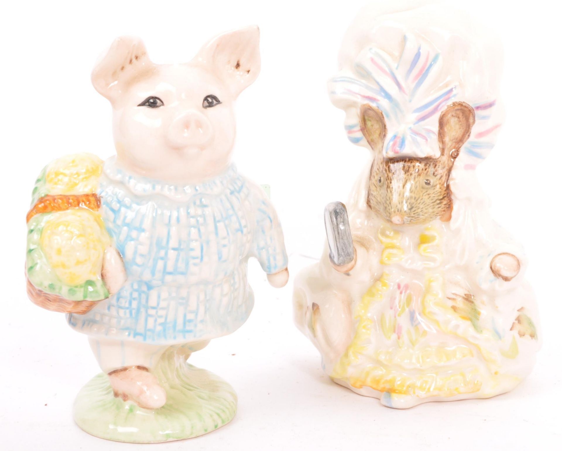 SIX VINTAGE ROYAL ALBERT & BESWICK BEATRIX POTTER FIGURINES - Image 2 of 6