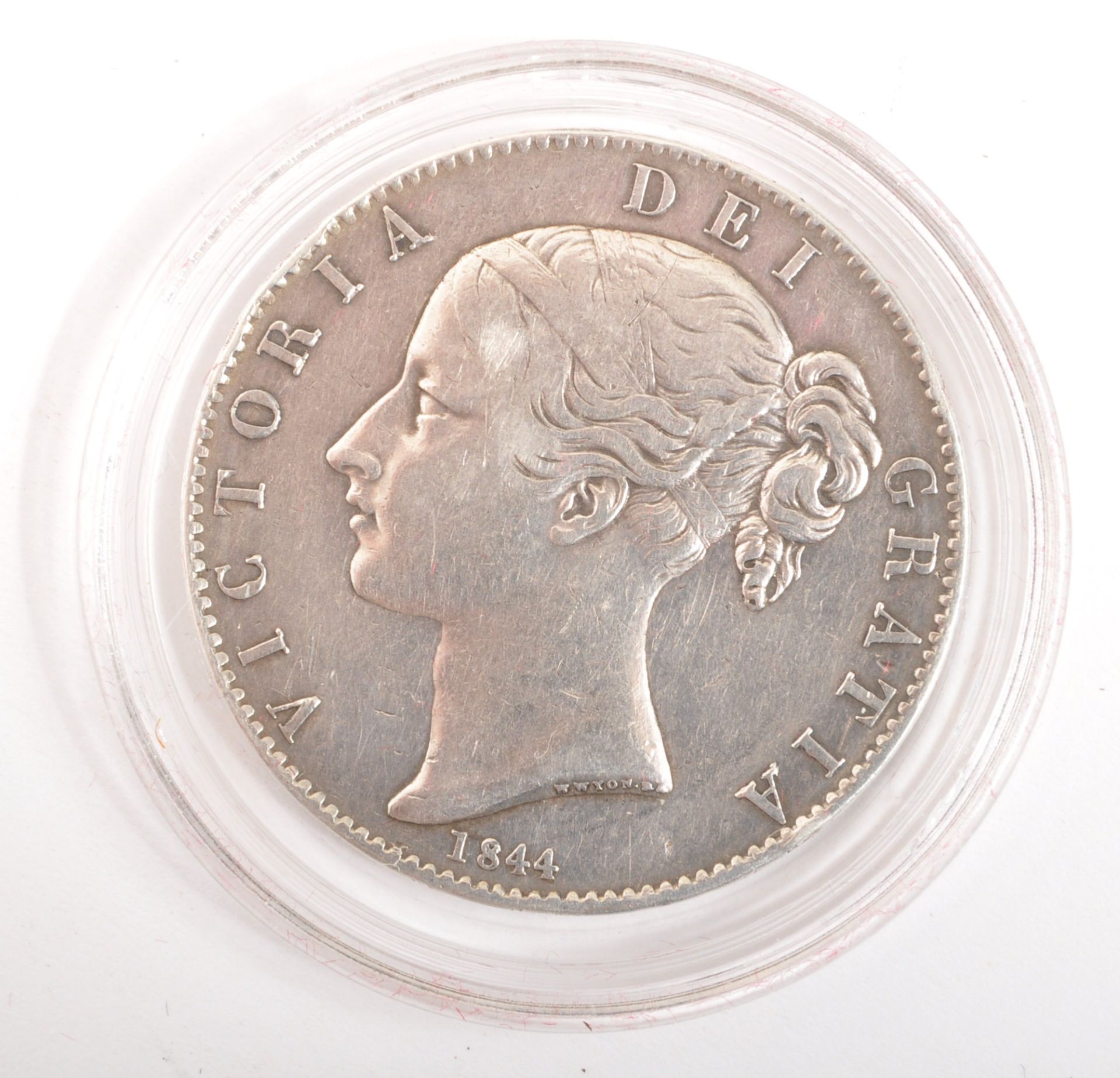 19TH CENTURY 1844 SILVER CROWN VICTORIA COIN