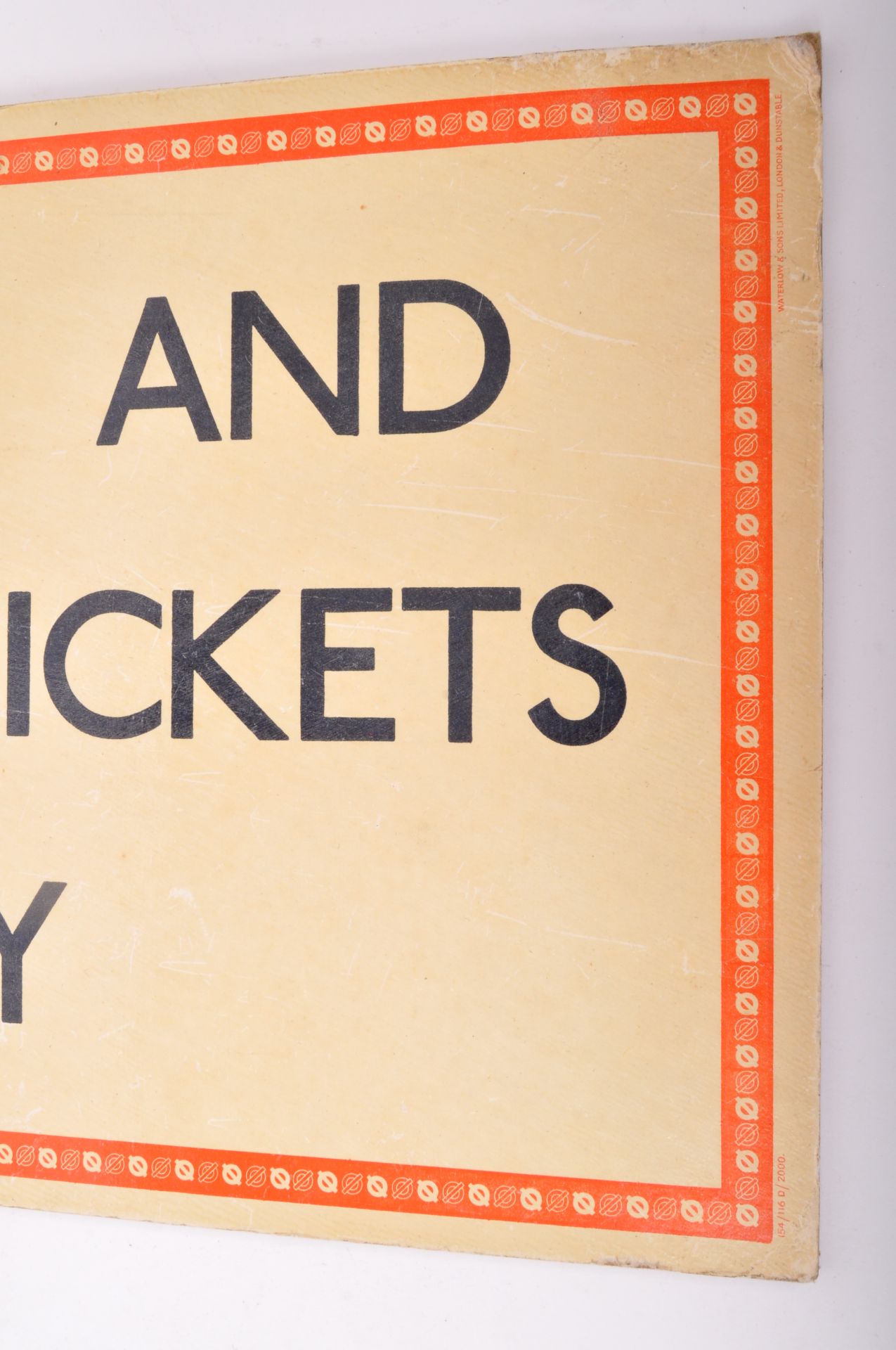 RAILWAY INTEREST - VINTAGE ' SEASON TICKETS ' DOUBLE SIDED SIGN - Image 4 of 5