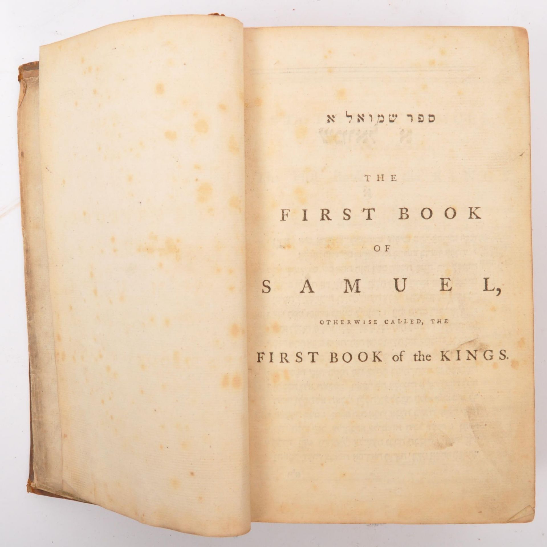 TWO 19TH CENTURY BAYLEYS & THE FIRST BOOK OF SAMUEL BIBLES - Image 7 of 10