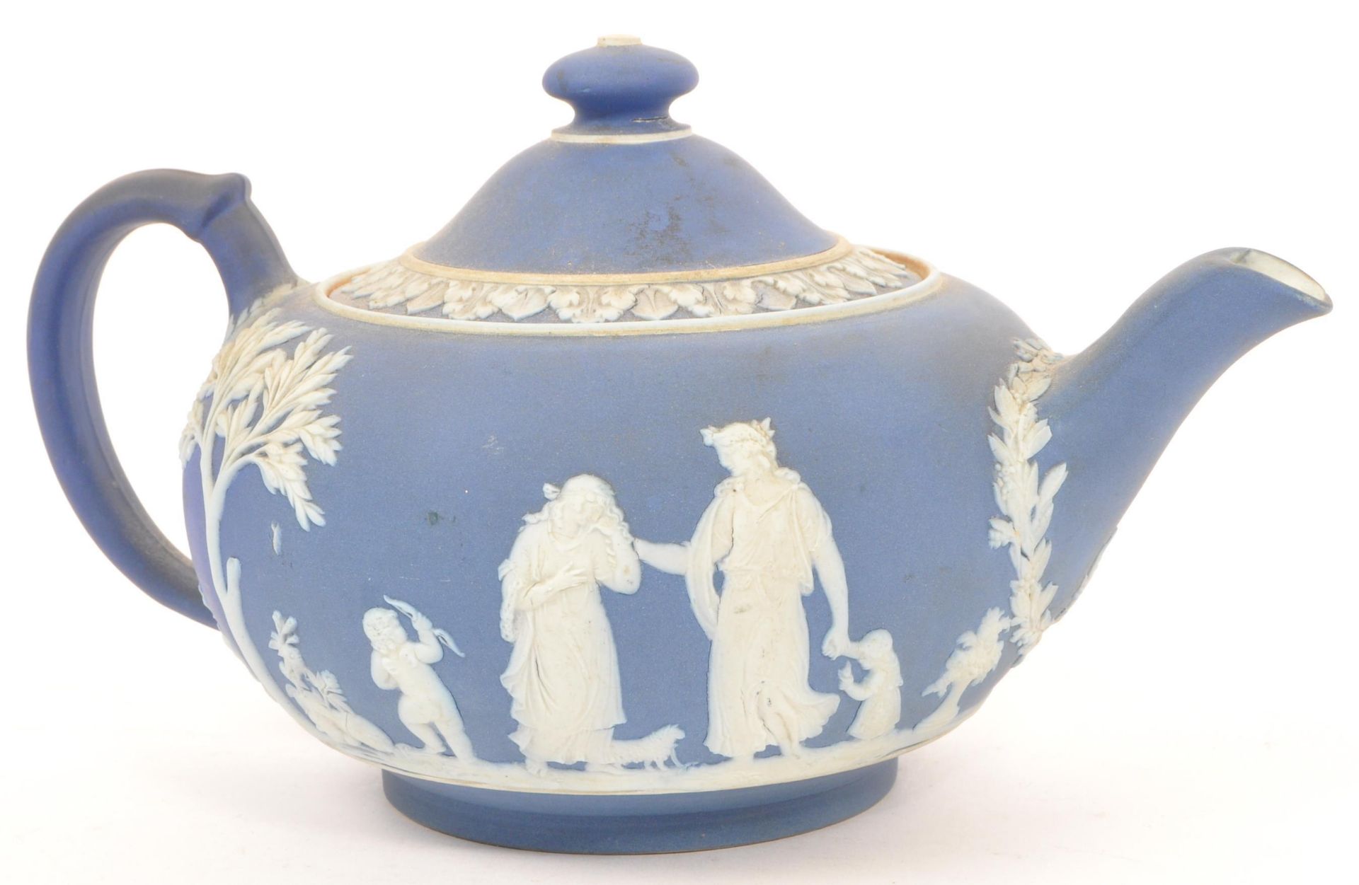 19TH CENTURY WEDGWOOD JASPERWARE TEA SERVICE - Image 4 of 9