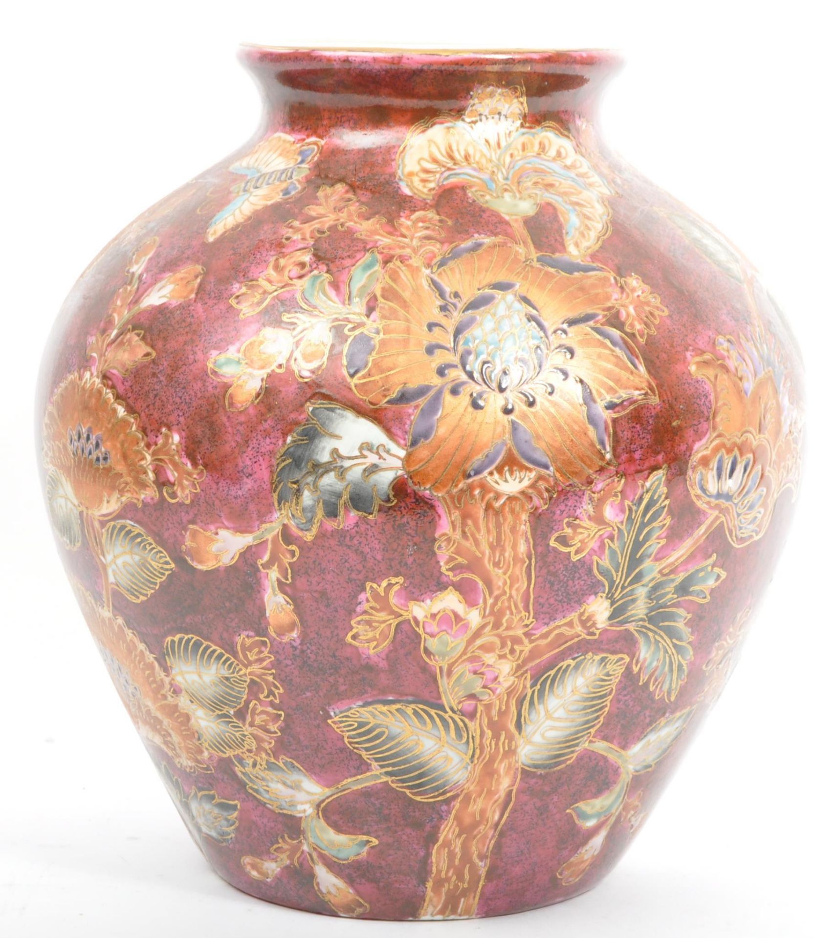 20TH CENTURY HAND PAINTED CHINESE ORIENTAL VASE - Image 2 of 5