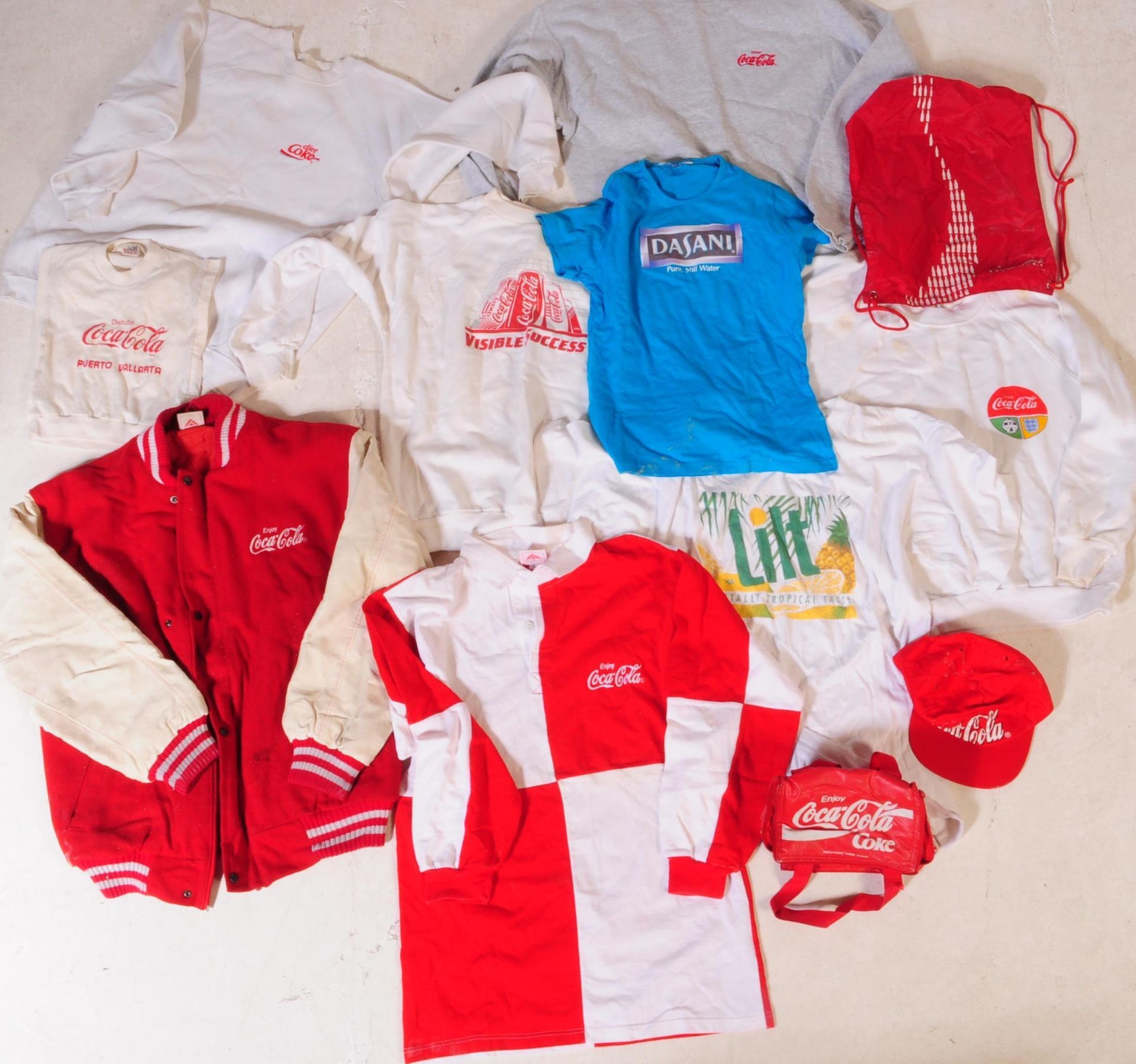 LARGE COLLECTION OF VINTAGE COCA COLA CLOTHING