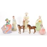 PORCELAIN FIGURE COLLECTION INCL. ROYAL DOULTON & BESWICK