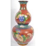 EARLY 20TH CENTURY CHINESE ORIENTAL CLOISONNE DUAL GOURD VASE