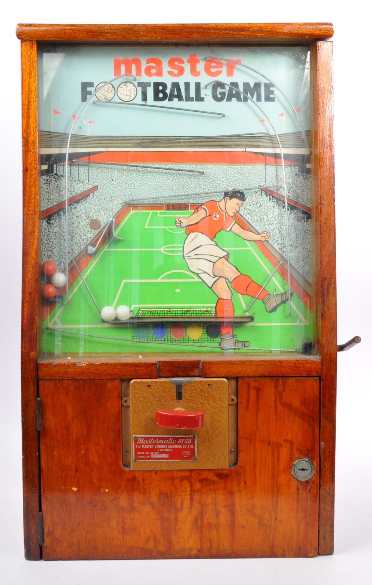 VINTAGE MASTERMATIC ' MASTER FOOTBALL GAME ' SLOT MACHINE