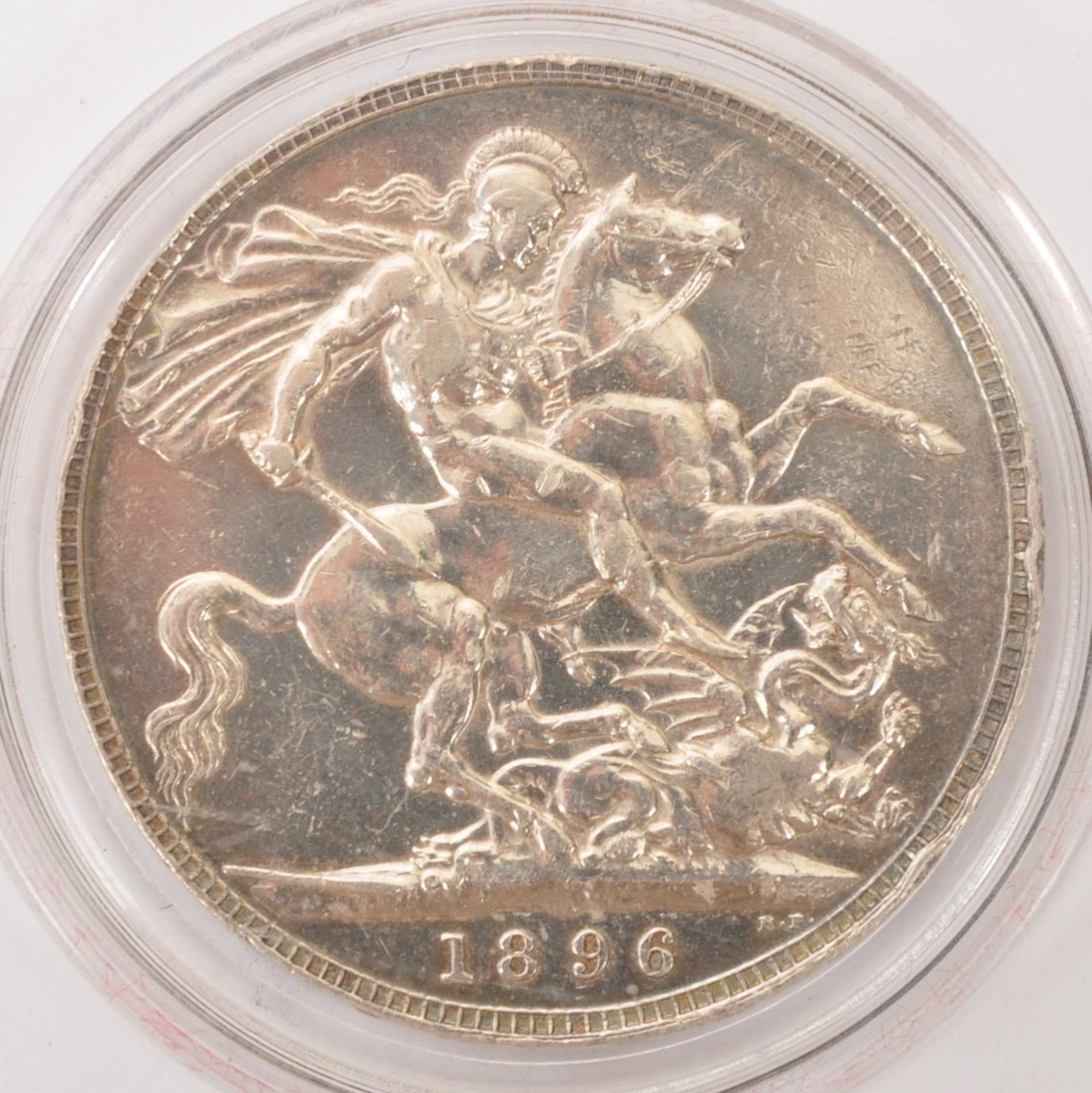 19TH CENTURY VICTORIAN 1896 SILVER CROWN COIN
