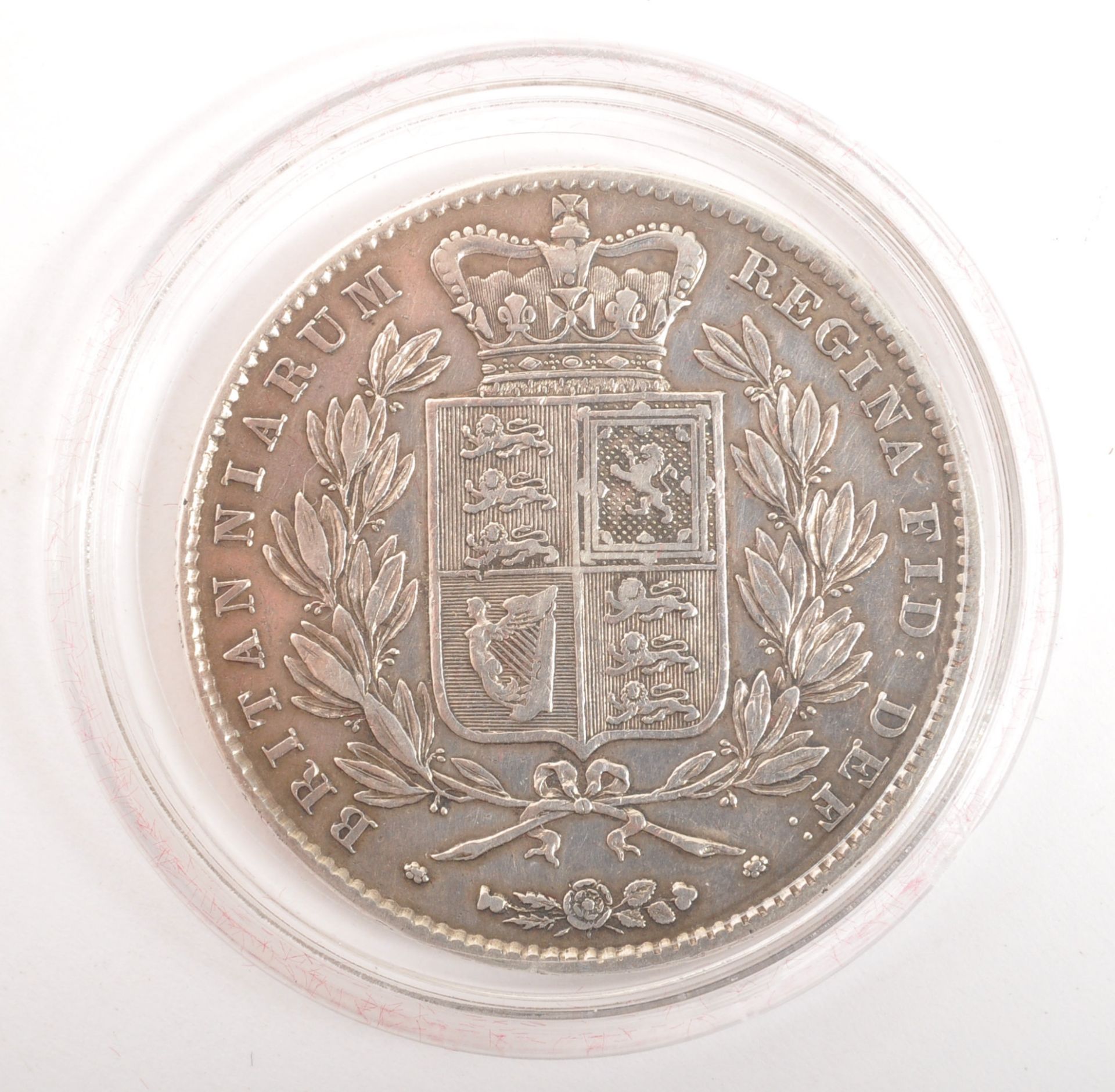 19TH CENTURY 1844 SILVER CROWN VICTORIA COIN - Bild 2 aus 2