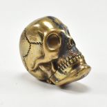 CONTEMPORARY SKULL BRASS VESTA CASE