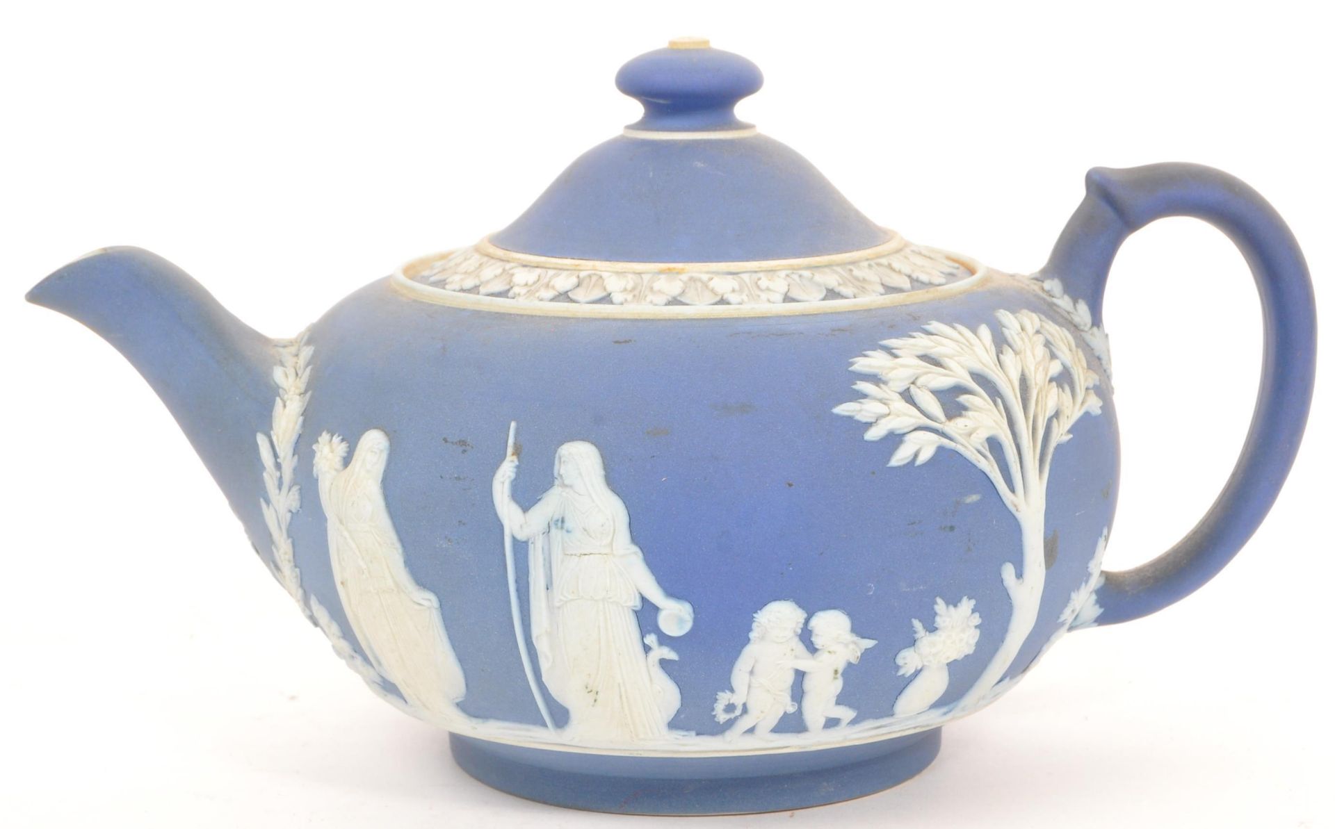 19TH CENTURY WEDGWOOD JASPERWARE TEA SERVICE - Image 2 of 9