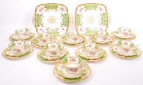 EARLY 20TH CENTURY COALPORT BATWING BONE CHINA TEA SERVICE