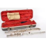 BOOSEY AND HAWKES OF LONDON METAL FLUTE INSTRUMENT