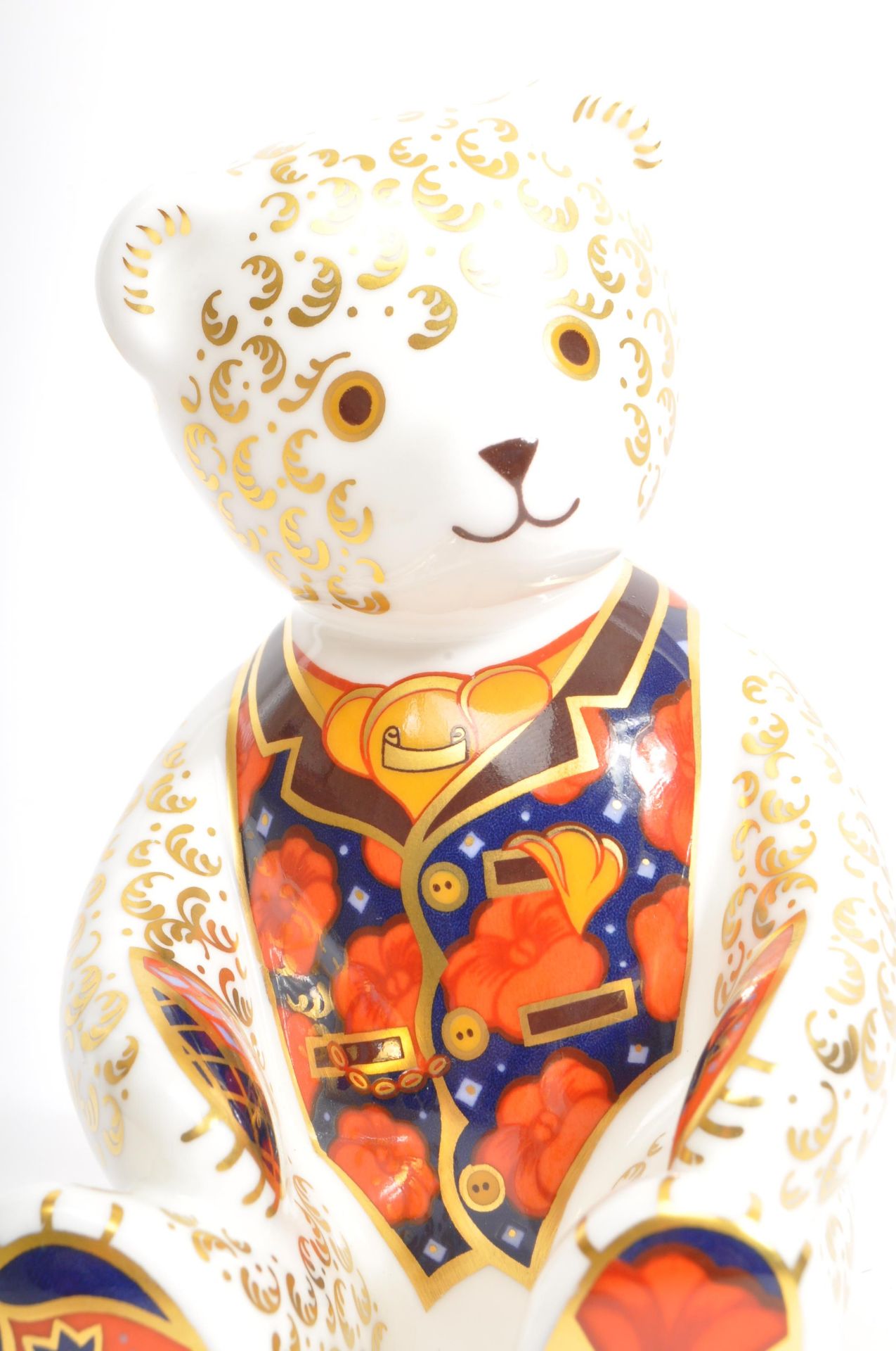 ROYAL CROWN DERBY FINE BONE CHINA DEBONAIR TEDDY BEAR - Image 4 of 5