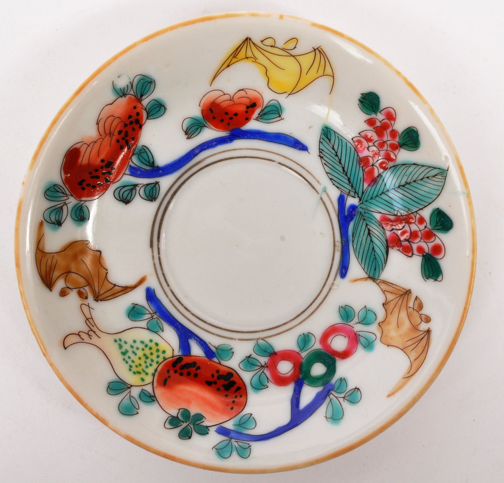 A 19TH CENTURY CHINESE ORIENTAL PORCELAIN TEA CUP & SAUCER - Image 4 of 5
