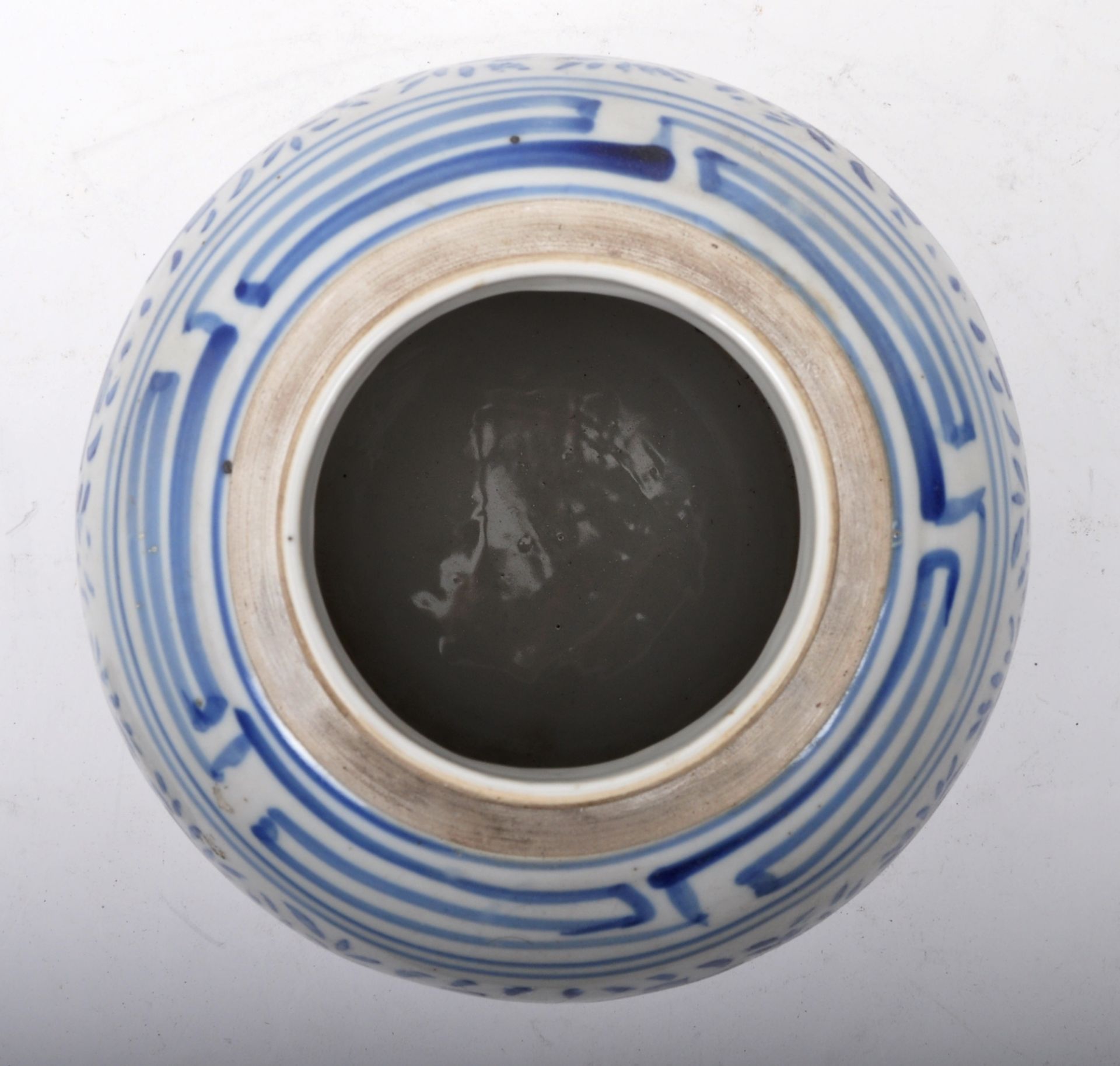 19TH CENTURY QING DYNASTY BLUE AND WHITE GINGER JAR - Image 5 of 7